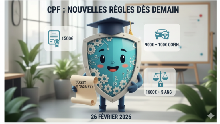 ⚠️ CPF : Ce qui change dès demain 26 février 2026 (Plafonds, Permis, RS et Bilan de Compétences)